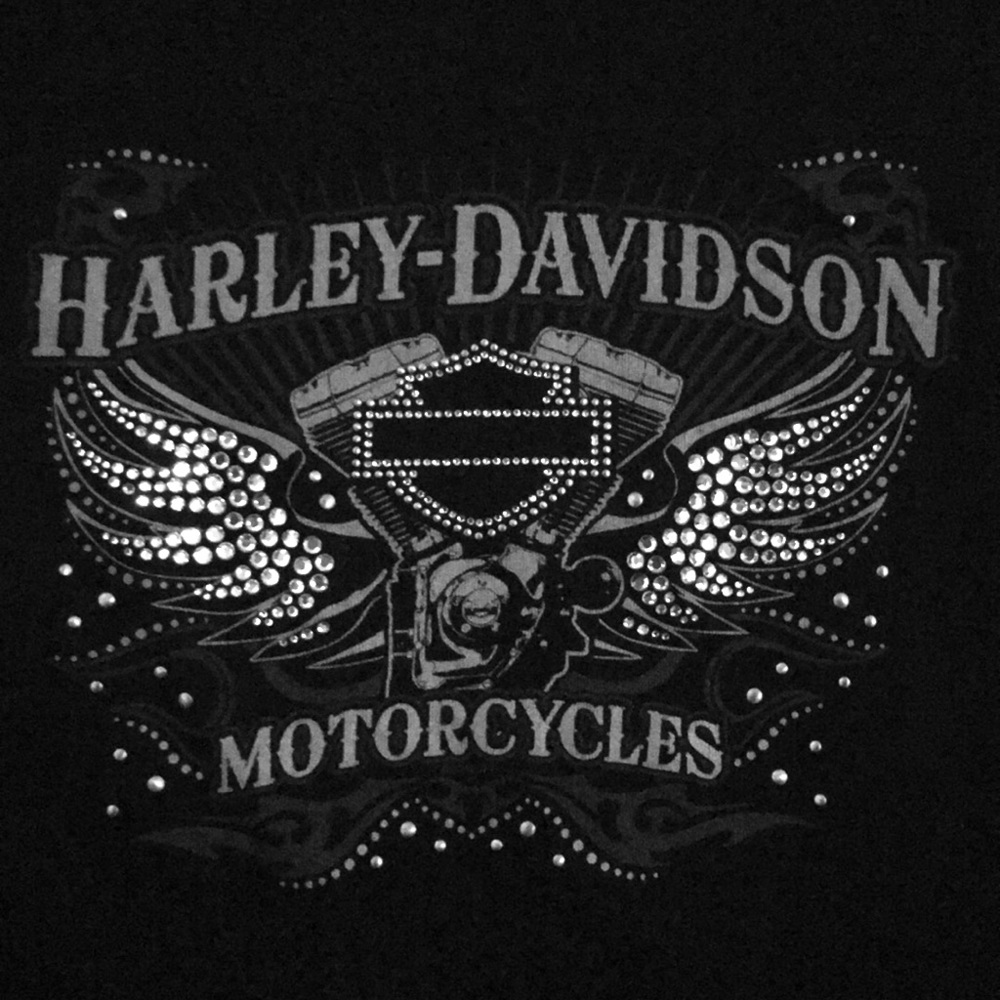 XL Long Sleeve Harley Davidson bling shirt